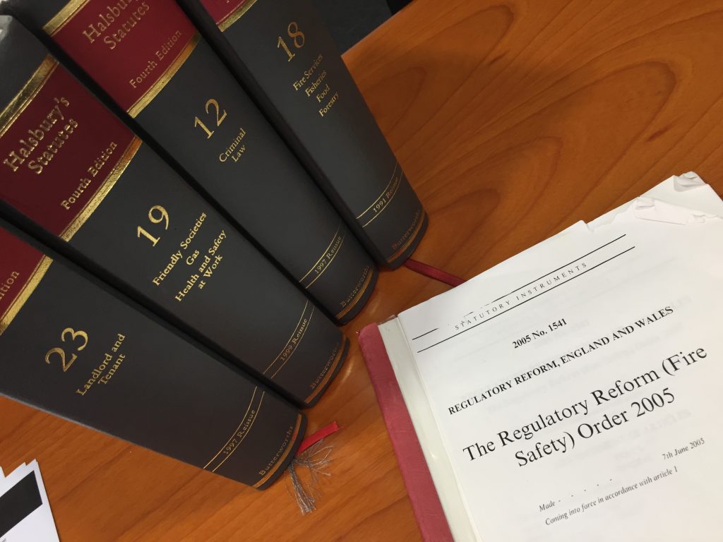 THE FIRE SAFETY ORDER – Fire Safety Law